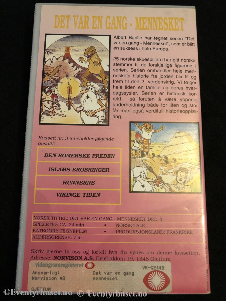Det Var En Gang - Mennesket. Del 3 (Norvision Serien). Vhs. Vhs