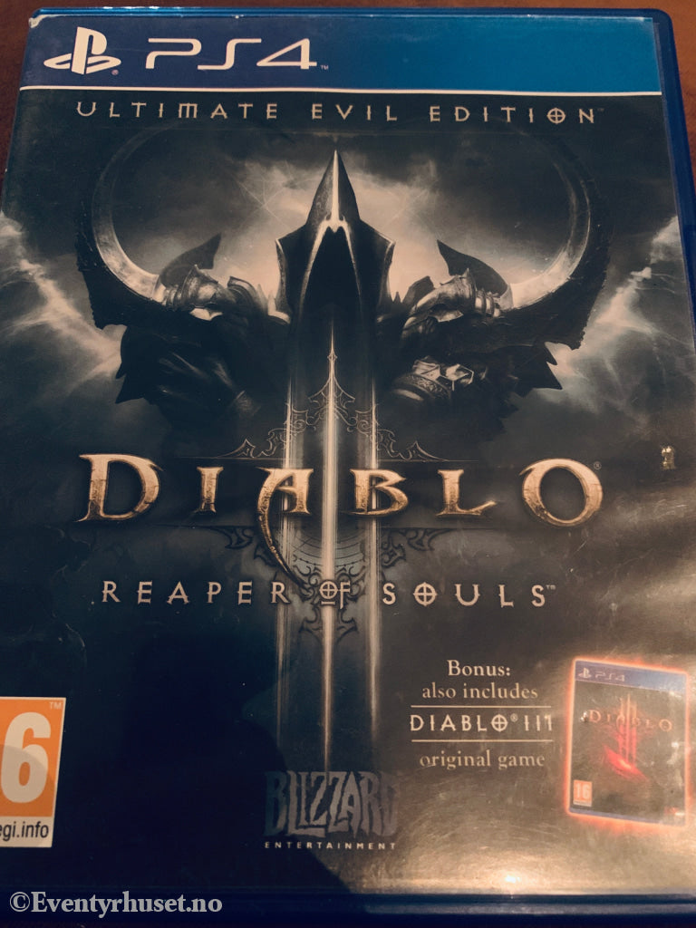Diablo III: Reaper of Souls - Ultimate Evil Edition. Playstation PS4-spill.