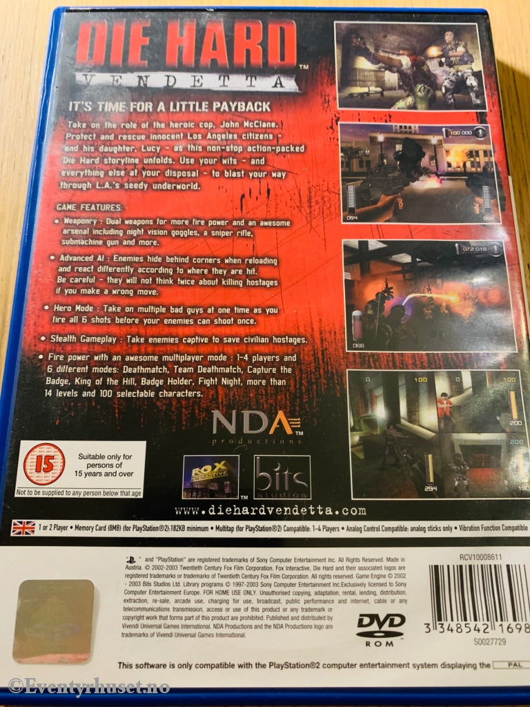 Die Hard Vendetta. Ps2. Ps2