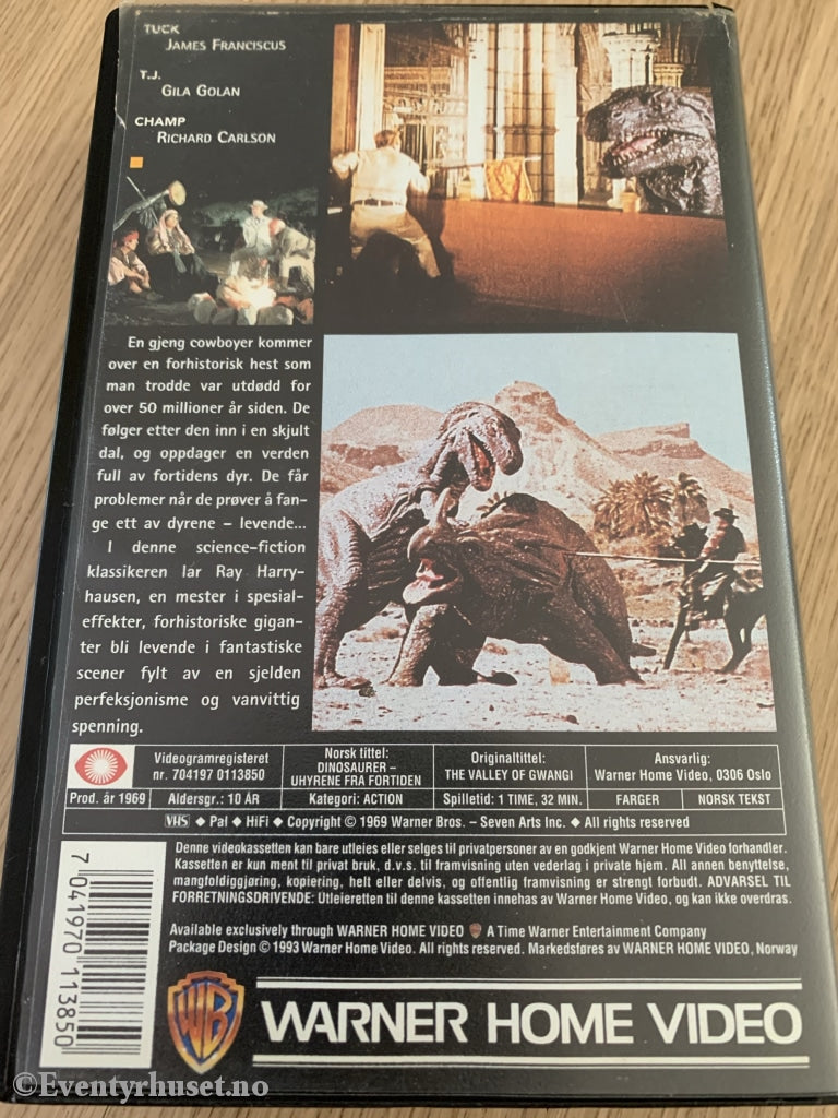 Dinosaurer - Uhyrene Fra Fortiden. 1969. Vhs. Vhs