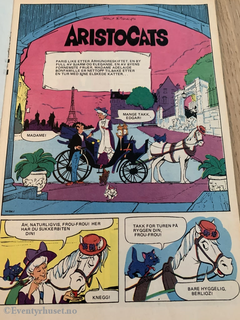 Disney 50 Jubileum. 1973. Aristocats. Tegneserieblad