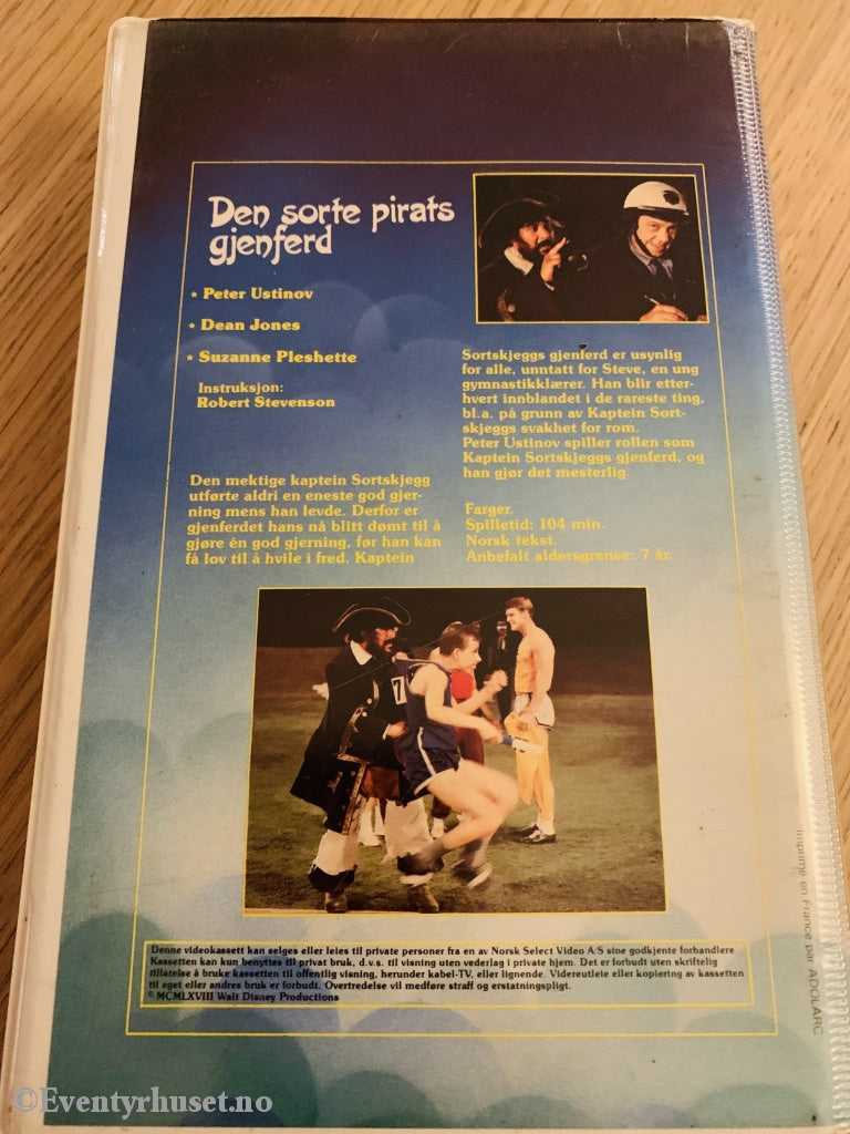 Disney Beta. Den Sorte Pirats Gjenferd. Vhs