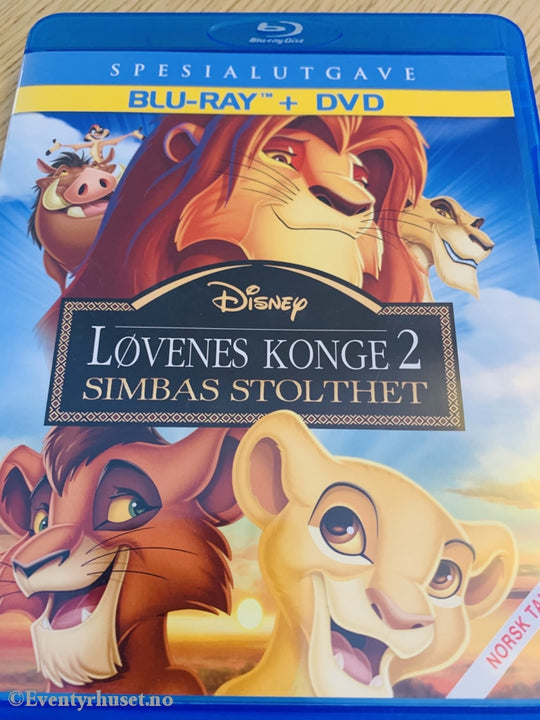 Disney Blu-Ray. Løvenes Konge 2 - Simbas Stolthet. Blu-Ray Disc