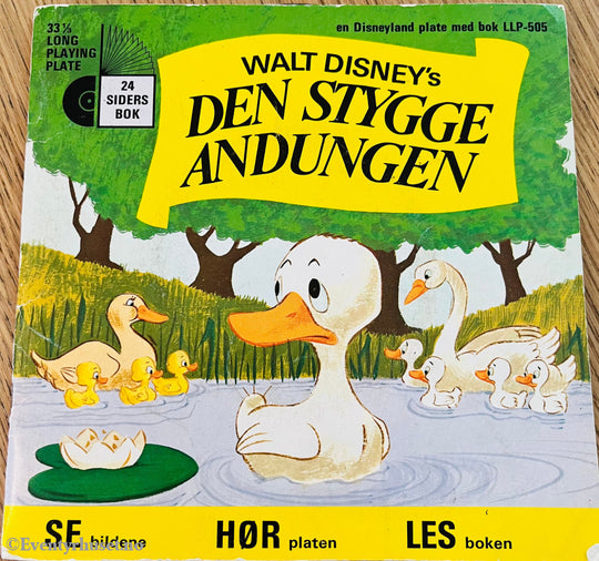 Disney Den Stygge Andungen - Se Hør Les. 1968. Ep + Bok. Eventyrplate