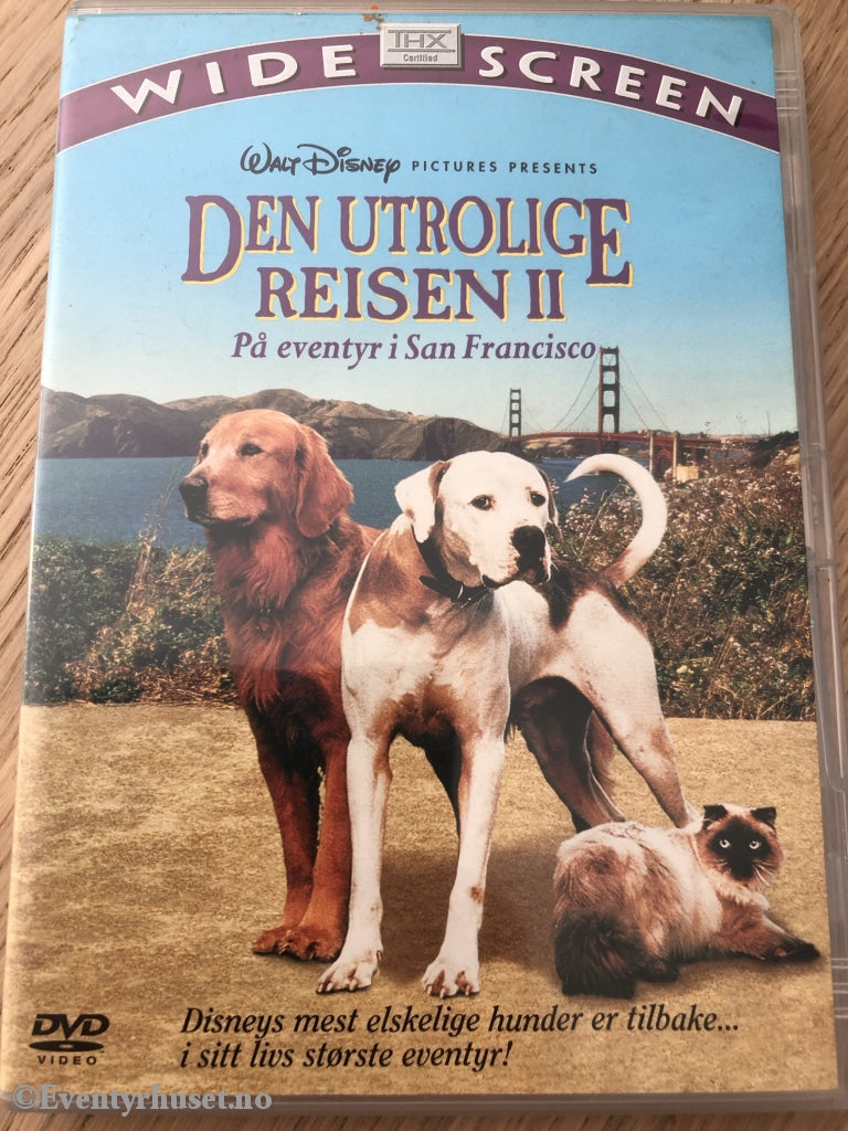 Disney Dvd. Den Utrolige Reisen 2. 1996. Dvd
