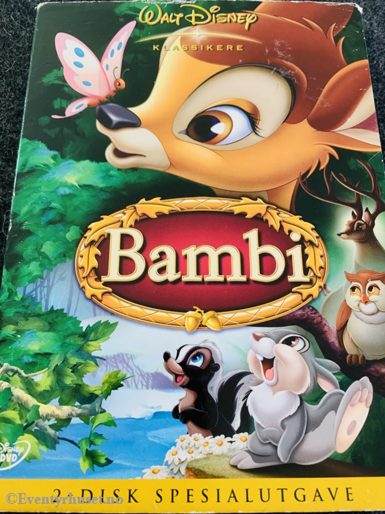 Disney Dvd Gullnummer 05. Bambi. Slipcase.