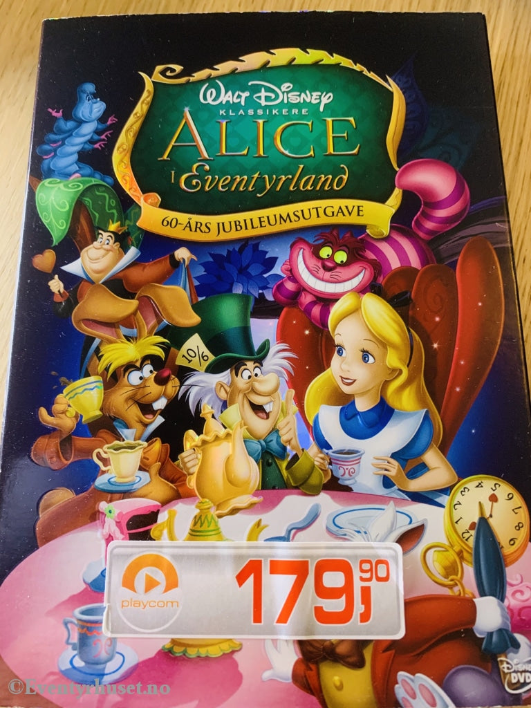 Disney Dvd Gullnummer 13. Alice I Eventyrland. Slipcase.