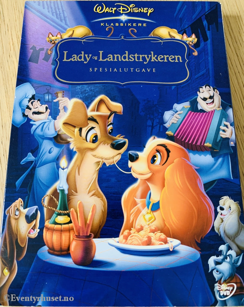 Disney Dvd Gullnummer 15. Lady & Landstrykeren. Spesialutgave. Slipcase.
