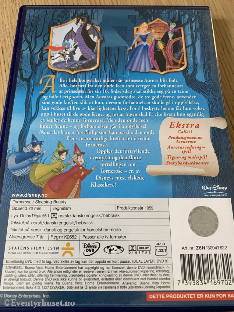 Disney Dvd. Gullnummer 16. Tornerose. 1959. Dvd