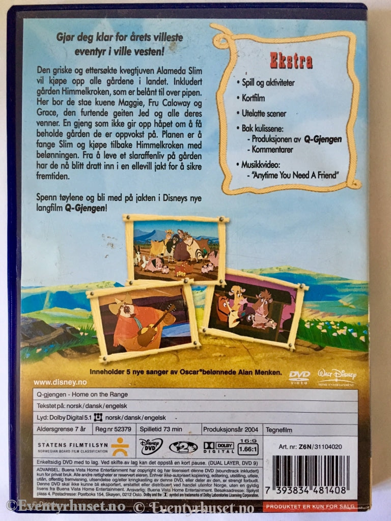 Disney Dvd Gullnummer 44. Q-Gjengen.