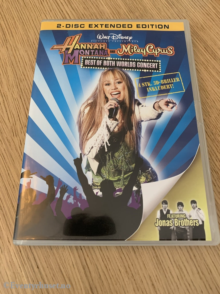 Disney Dvd. Hannah Montana & Miley Cyrus. Best Of Both Worlds Concert 3D. 2008. Dvd