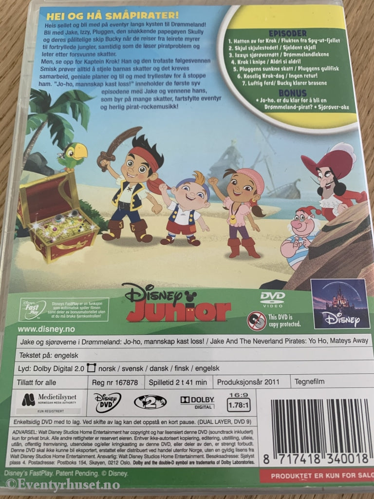Disney Dvd. Junior. Vol.2. Jake & Sjørøverne I Drømmeland. 2011. Dvd