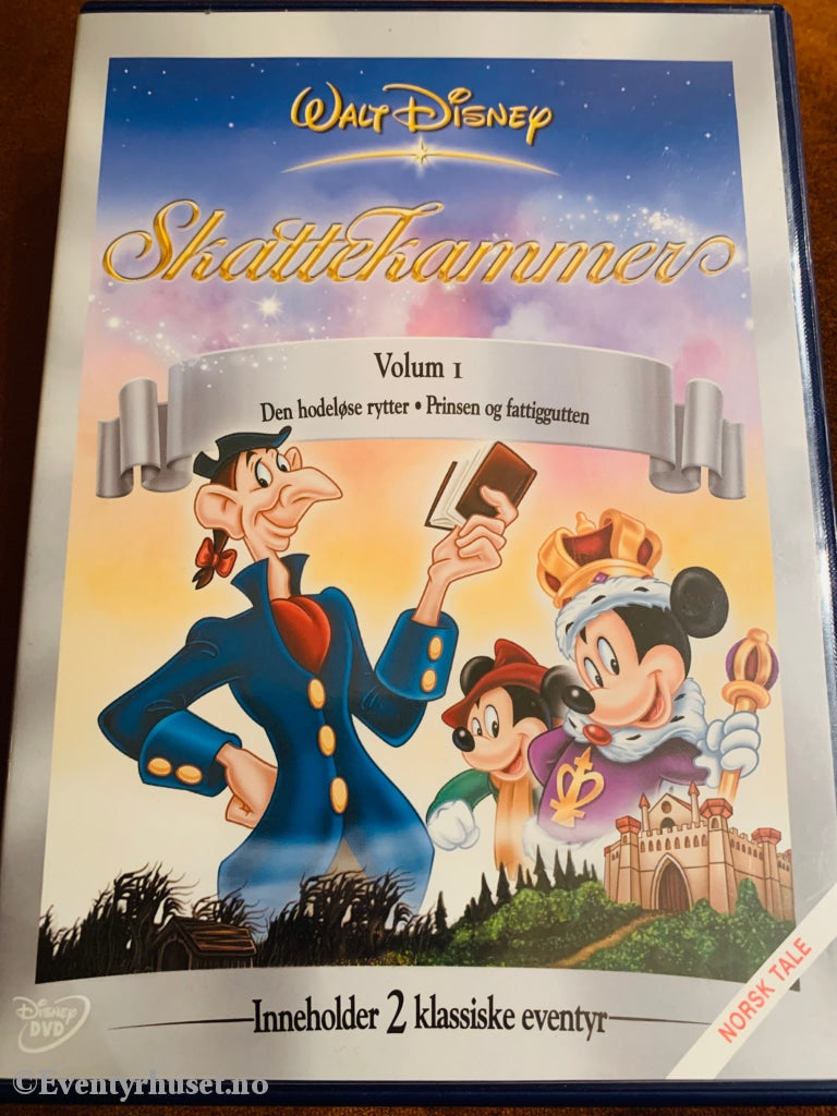 Disney Dvd Leiefilm. Skattekammer Vol. 1. 2004. Den Hodeløse Rytter / Prinsen Og Fattiggutten.