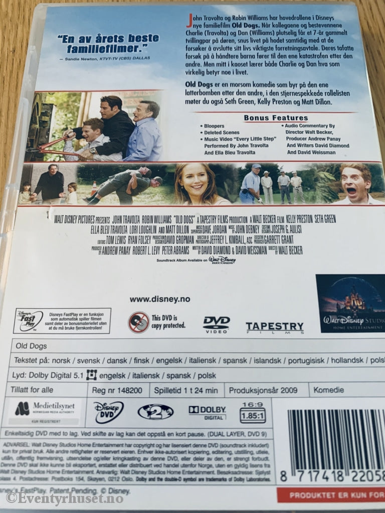 Disney Dvd. Old Dogs. 2009. Dvd