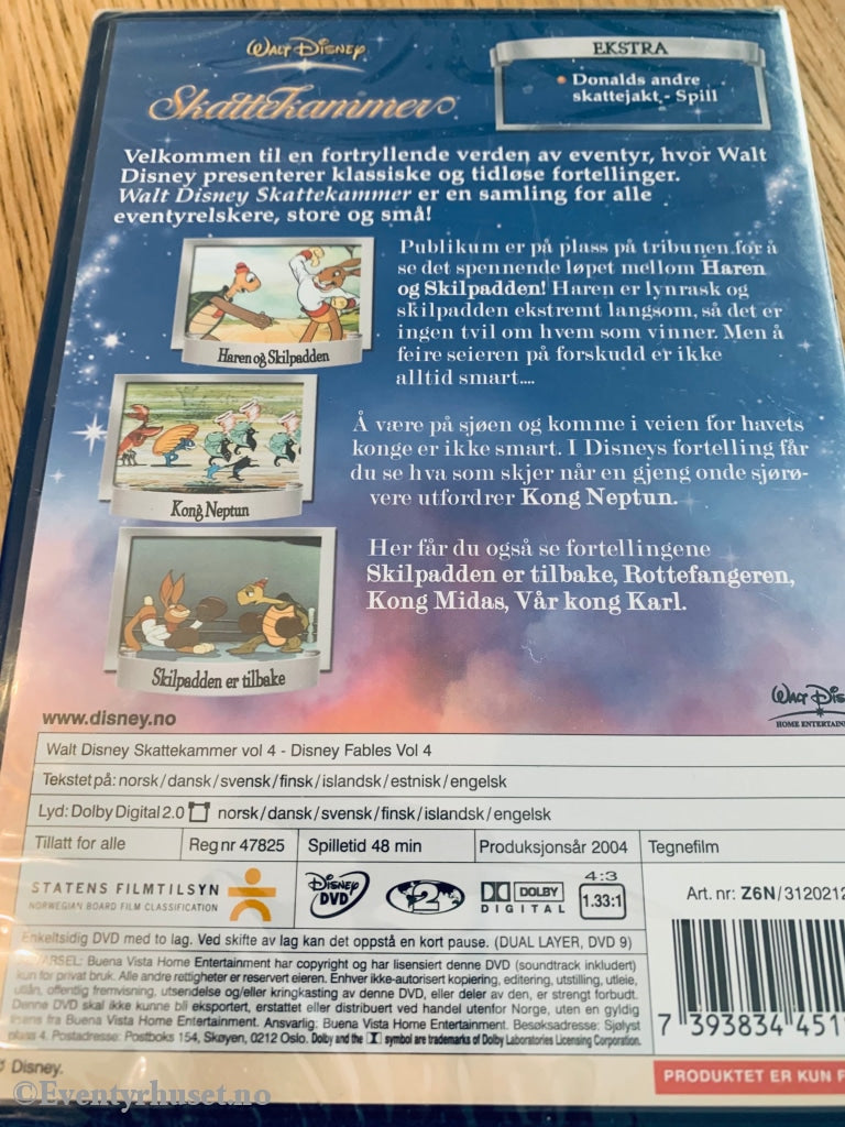 Disney Dvd. Skattekammer Vol. 4. 2004. Ny I Plast! Dvd
