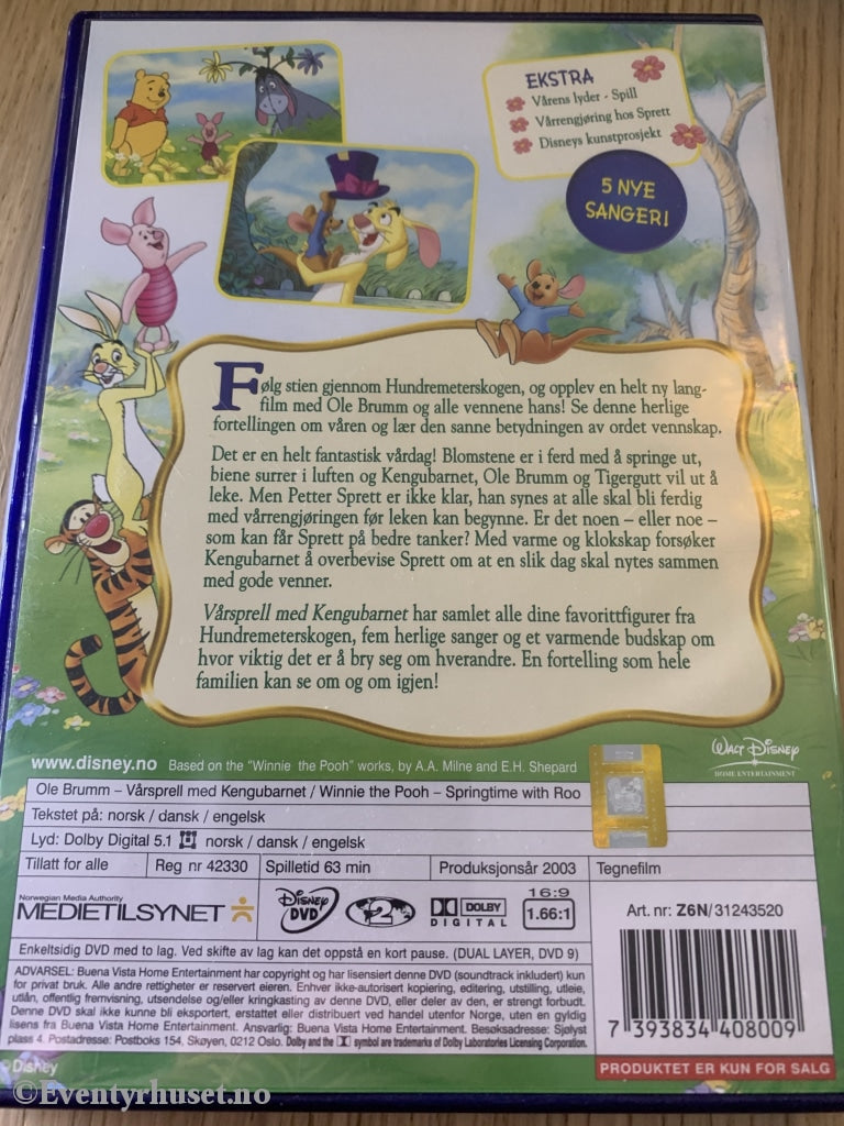 Disney Dvd. Vårsprell Med Kengubarnet. 2003. Dvd