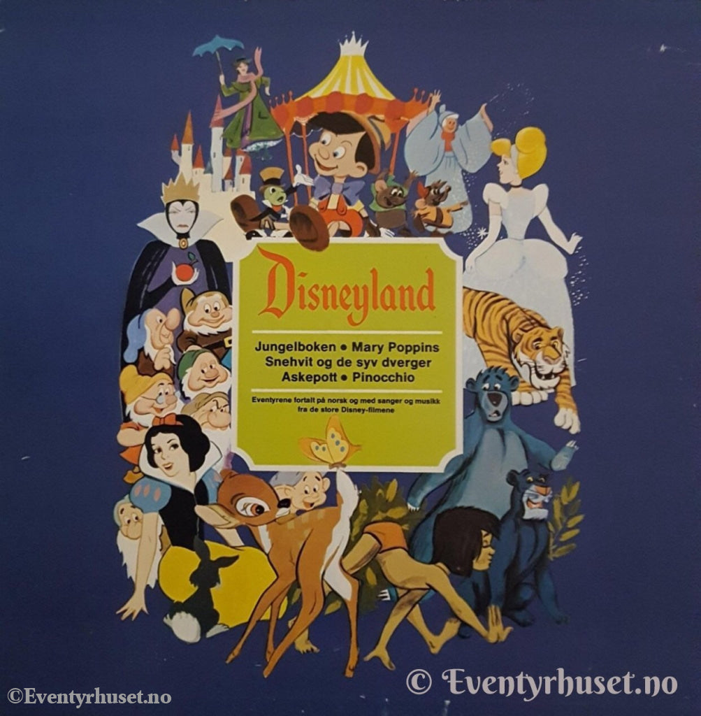Disney Eventyrplate - Disneyland. Komplett 5 Lper Med Etui.