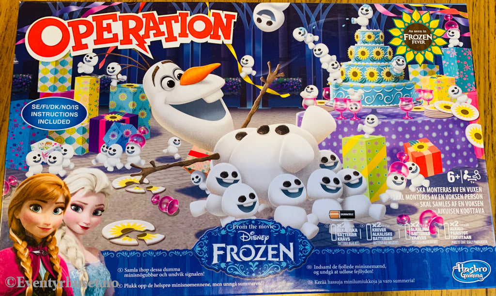 Disney Frozen Operation/Operasjon (Frost). Brettspill. Brettspill