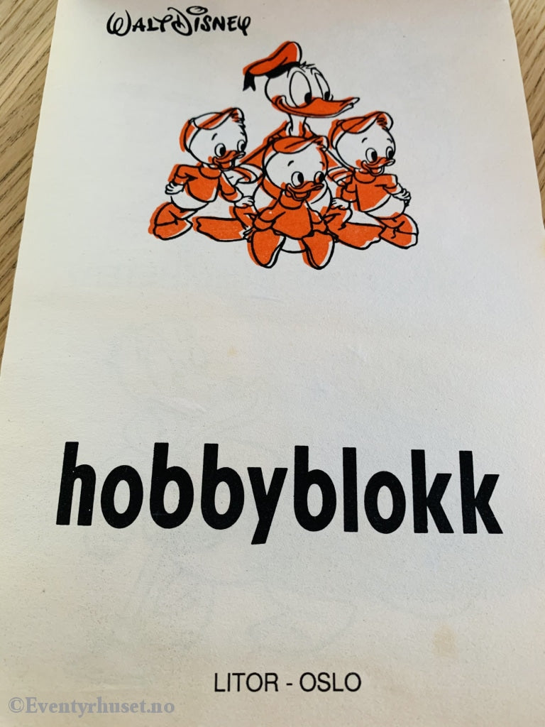 Disney Hobbyblokk (Shell-Stasjon). Brukt. Hobbybok