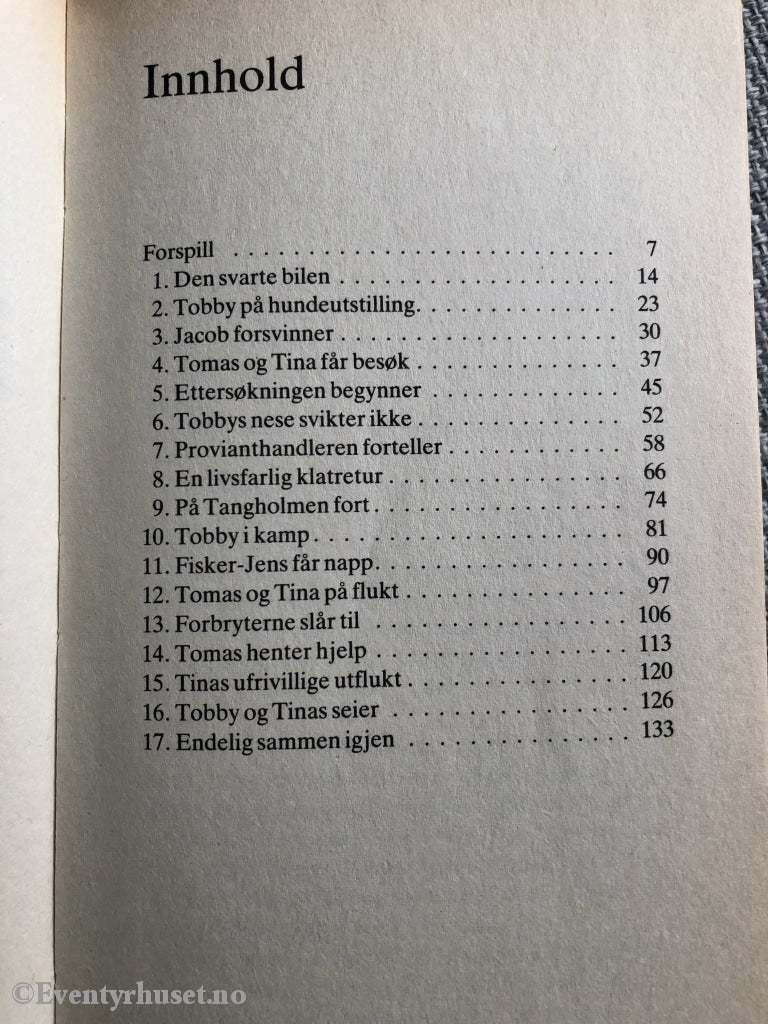 Disney Junior Bokklubb. 1986. Ken Sonne. Tina Tomas Og Tobby. Den Hemmelige Koden. Fortelling