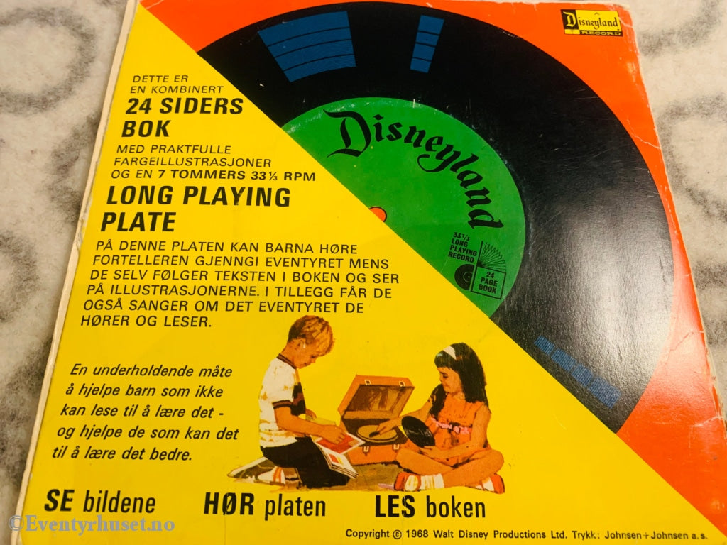 Disney Mikke Og Bønnestengelen - Se Hør Les. 1970. Ep + Bok. Eventyrplate