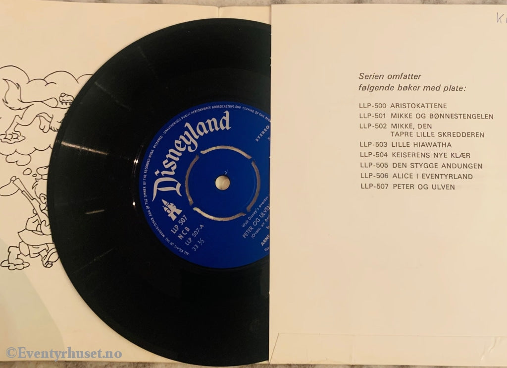 Disney Peter Og Ulven - Se Hør Les. 1970. Ep + Bok. Eventyrplate