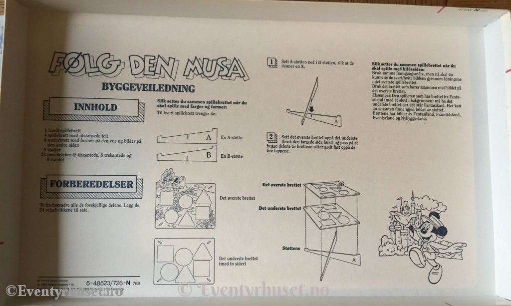 Disney Presenterer: Følg Den Musa...med Mikke Mus. Brettspill. Brettspill