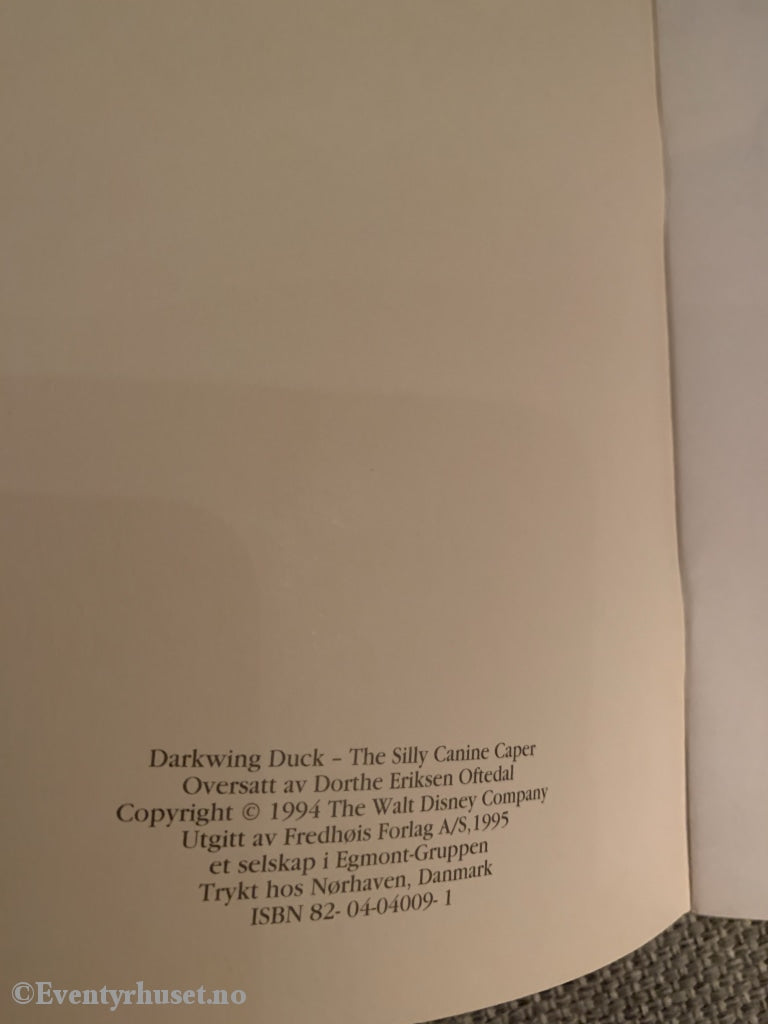 Disney Små Hefter. Nr. 27. Darkwing Duck På Robot-Jakt. Hefte