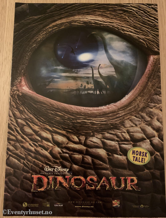Disney Vaskeseddel/brosjyre. Dinosaur. 2000. Vaskeseddel/brosjyre