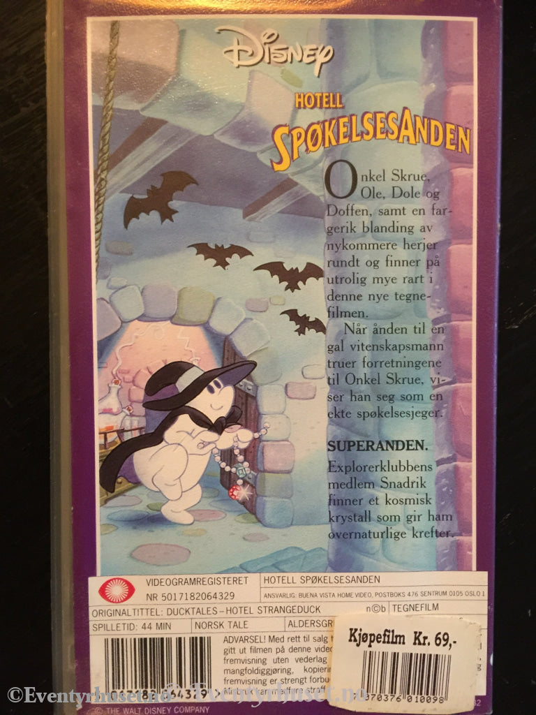 Disney Vhs. 0643/56. Ole Dole Og Doffen På Eventyr - Spøkelsesanden. Vhs