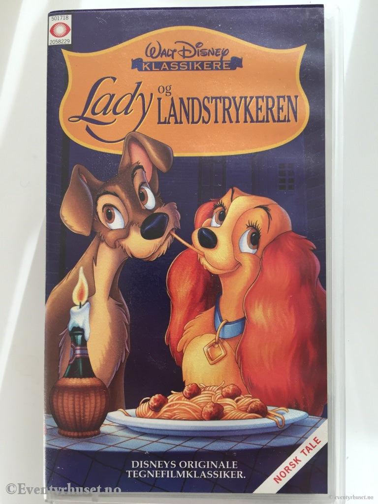 Disney Vhs. 105822. Lady Og Landstrykeren. Vhs