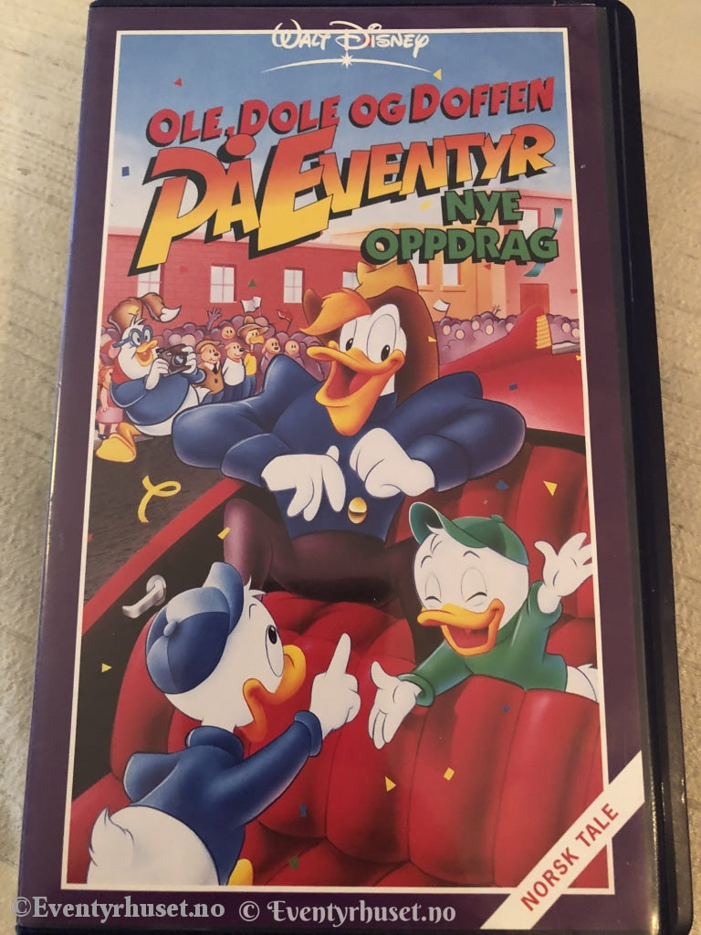 Disney Vhs. 106772. Ole Dole Og Doffen På Eventyr - Nye Oppdrag. Vhs