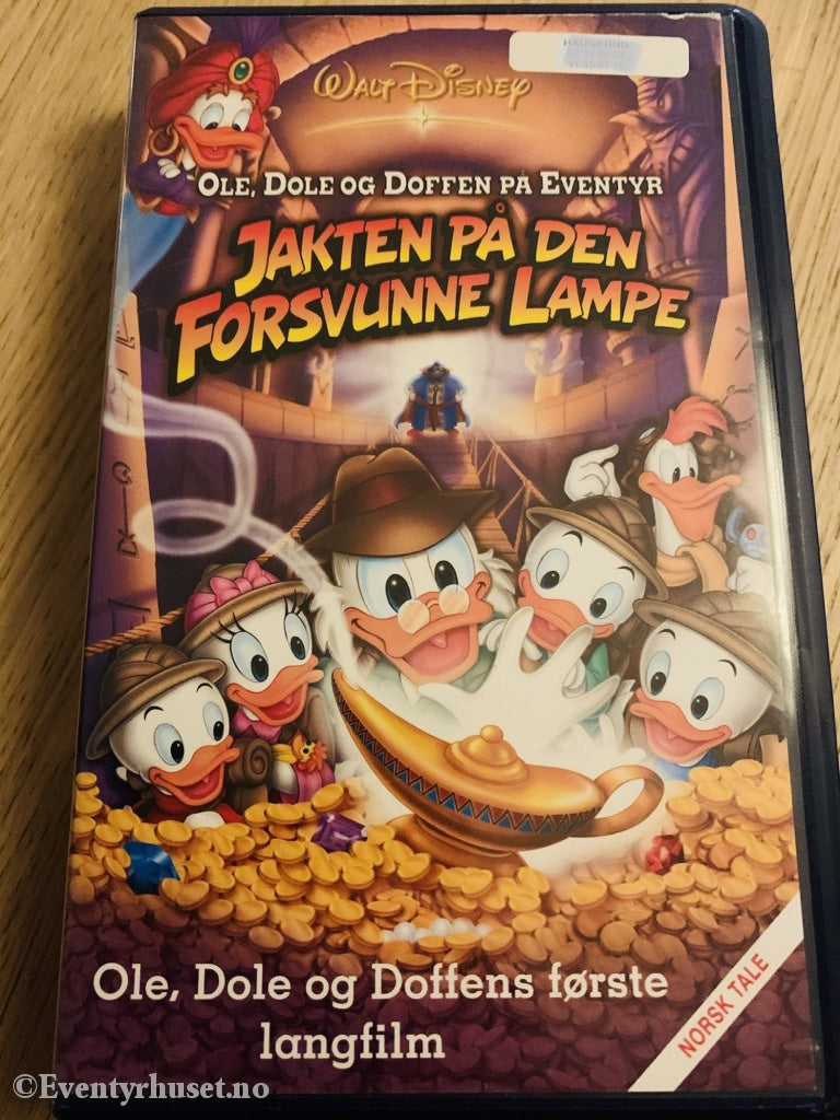 Disney Vhs. 10924820. Ole Dole Og Doffen På Eventyr. Jakten Den Forsvunne Lampe. Vhs