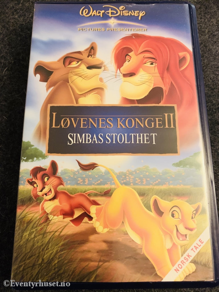 Disney Vhs 10927920. Løvenes Konge 2 - Simbas Stolthet. 1998.