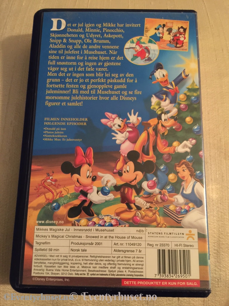 Disney Vhs. 11049120. Mikkes Magiske Jul. Vhs