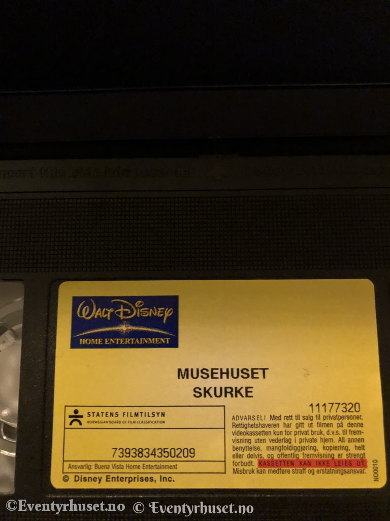 Disney Vhs. 11177320. Skurkehuset. 2002. Vhs