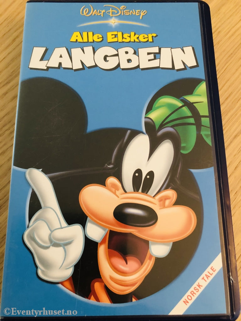 Disney Vhs. 11248520. Alle Elsker Langbein. Vhs