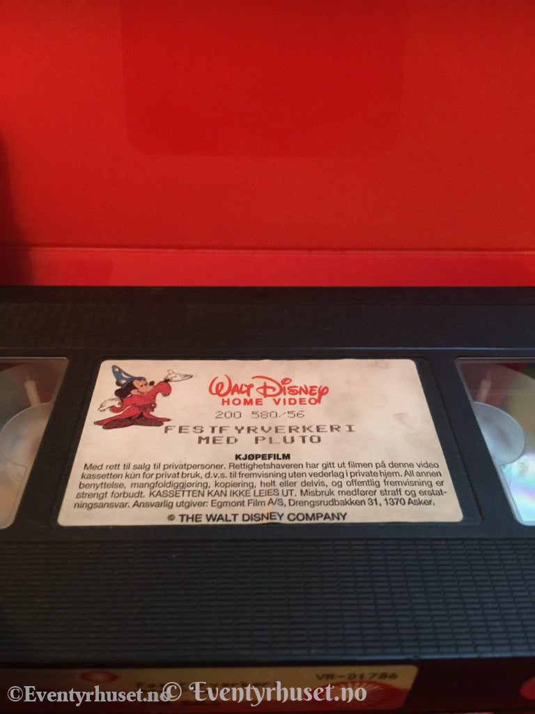 Disney Vhs. 200580/56-3. Festfyrverkeri Med Pluto. 1989. Vhs