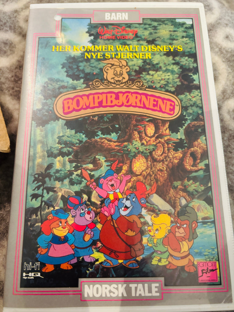 Disney VHS Big Box. BompiBjørnene Vol. 1. 1987. VHS Big Box. VHS Big Box
