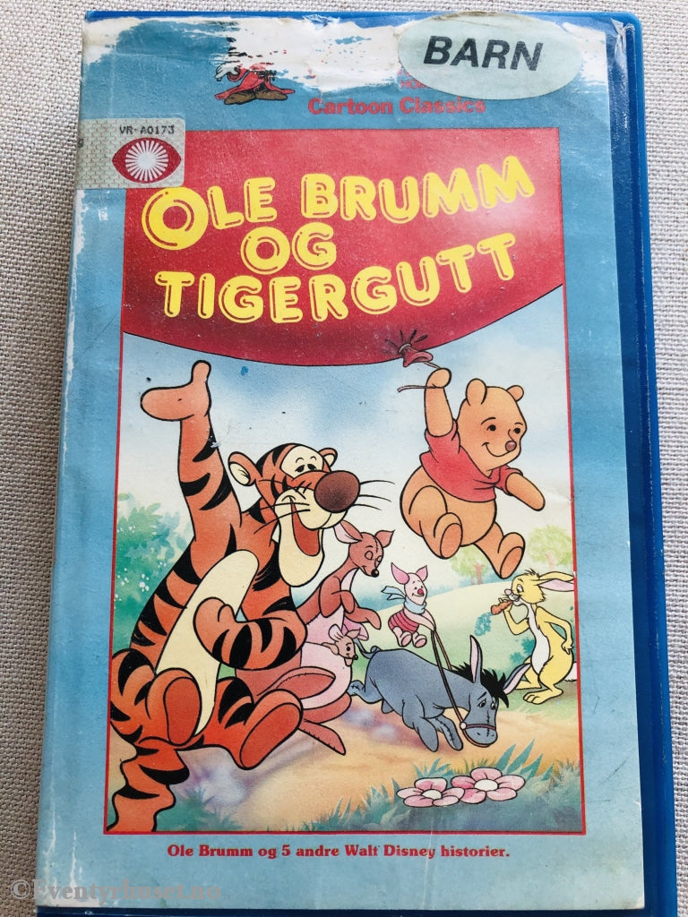 Disney Vhs Big Box. Ole Brumm Og Tigergutt.