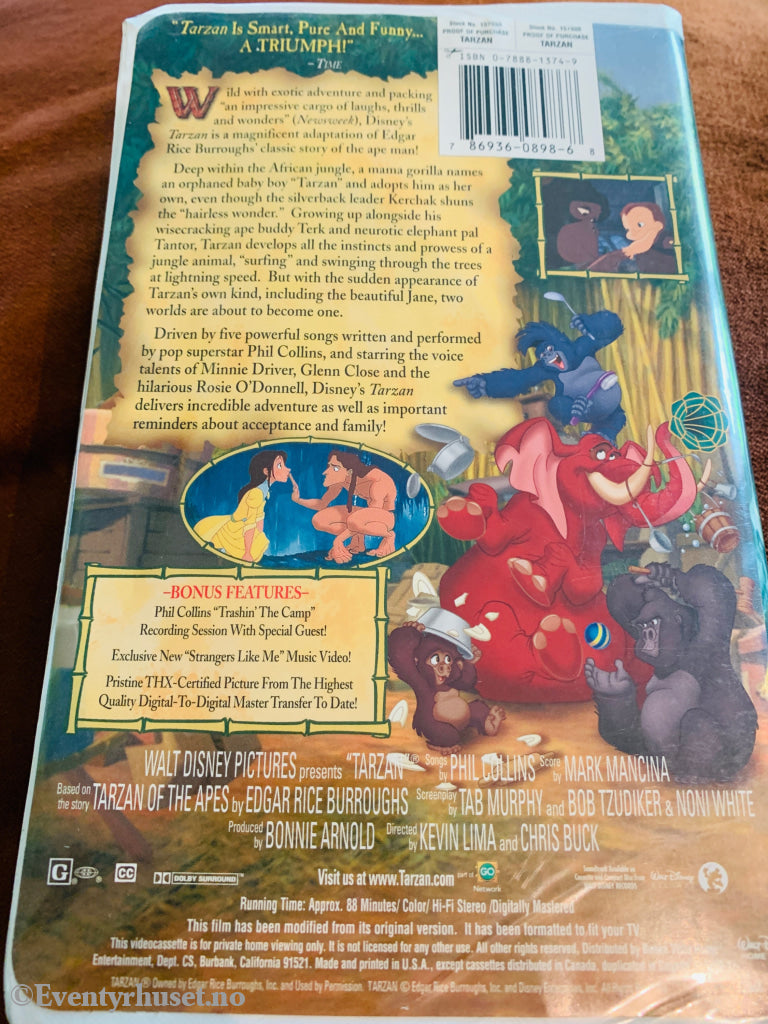 Disney VHS Big Box. Tarzan (1999).