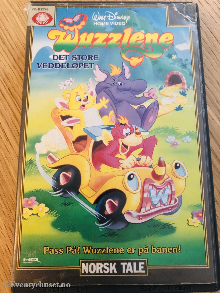 Wuzzlene 3 - Det Store Veddeløpet. 1989. Vhs Big Box.
