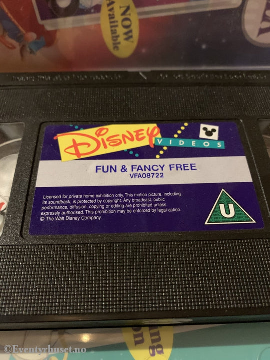 Disney Vhs. Fun And Fancy Free. Solgt I Norge! Vhs