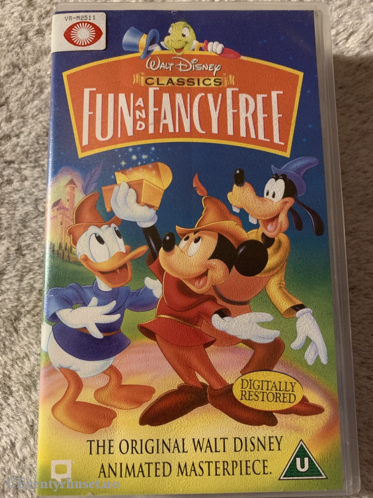 Disney Vhs. Fun And Fancy Free. Solgt I Norge! Vhs