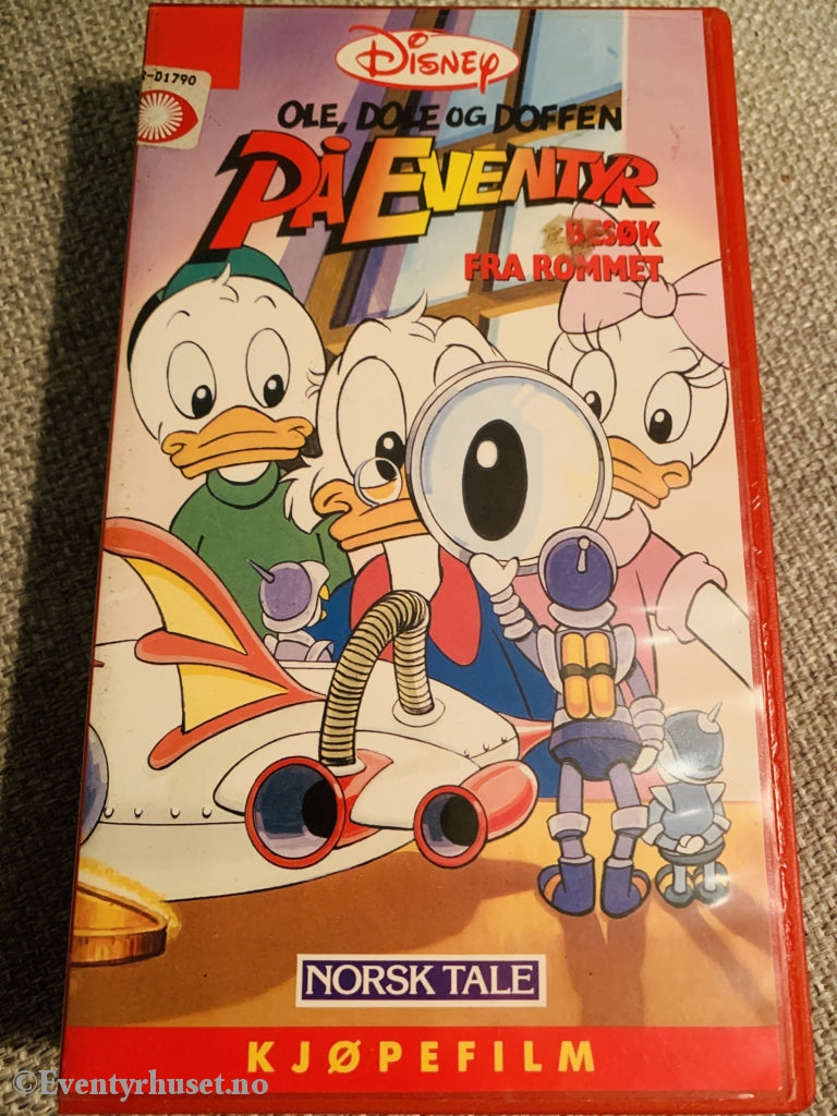 Disney Vhs. Ole Dole Og Doffen På Eventyr - Besøk Fra Rommet. 1988. Vhs