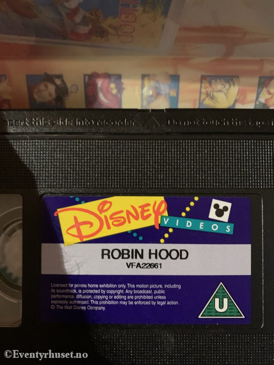 Disney Vhs. Robin Hood. Solgt I Norge! Vhs