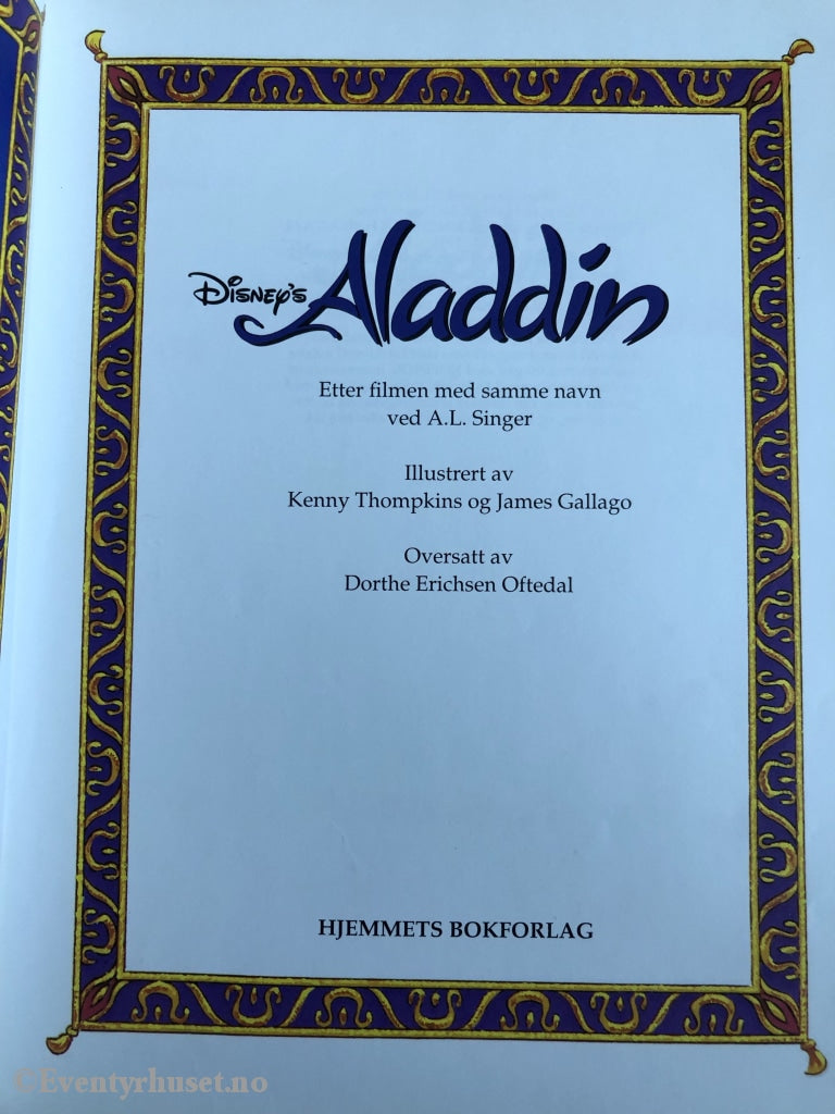 Disneys Aladdin. 1992. Fortelling