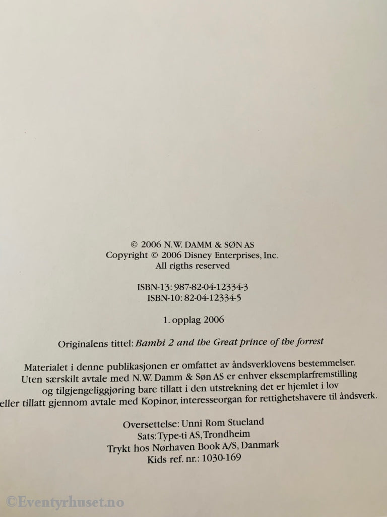 Disneys Bambi 2. Fortelling