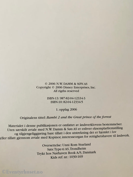 Disneys Bambi 2. Fortelling