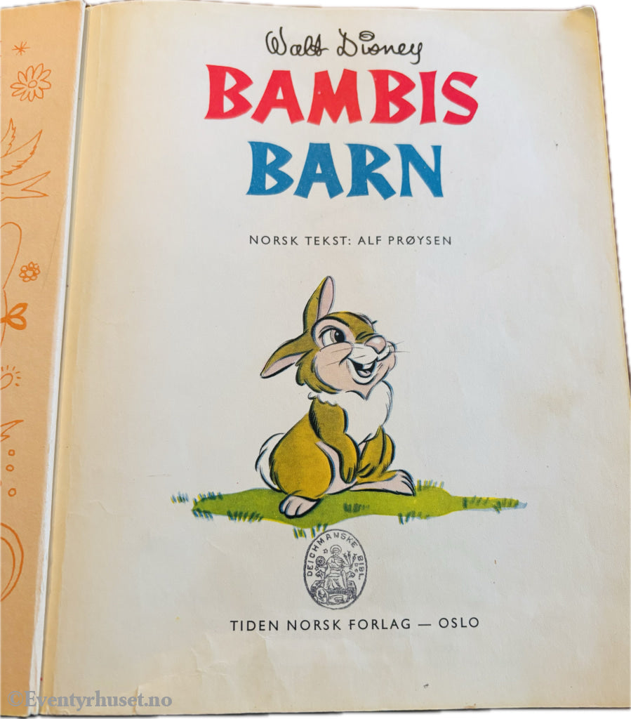 Disney's Bambis barn. (Tidens Gullbøker 67).